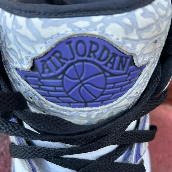 Size 13 Retro Michael Jordan men’s basketball shoes. Concord style # 385475-153.